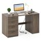 Computer Desk with Drawers, Cabinet and Charging Ports for Home Office